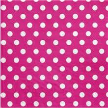 Papel Lunares Blanco Fondo Fucsia