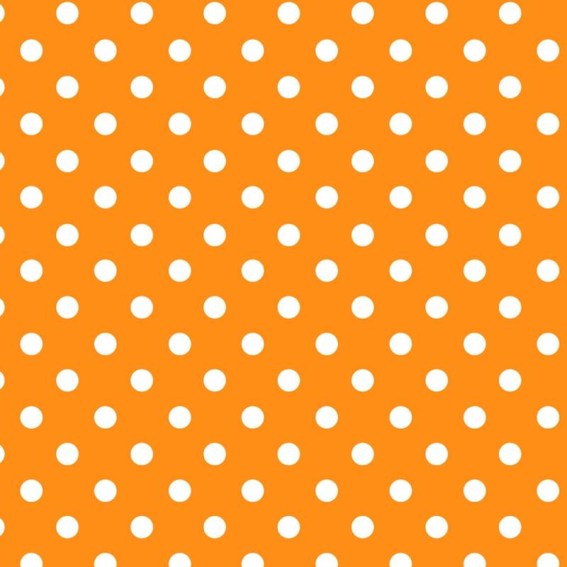 Papel Lunares Blanco Fondo Naranja