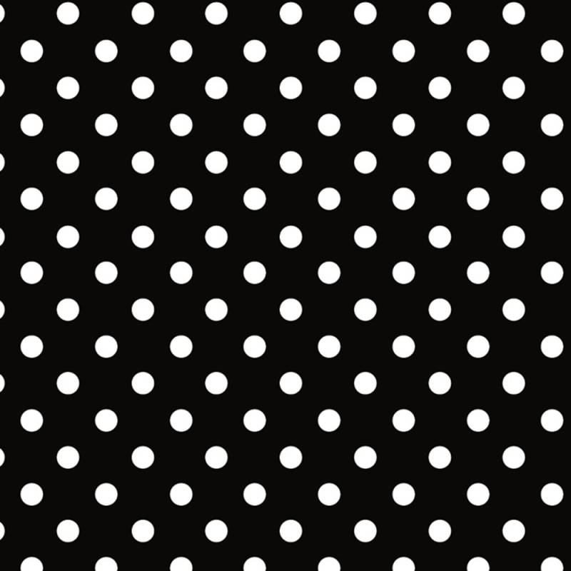 Papel Lunares Blanco Fondo Negro