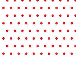 Papel Lunares Rojo Fondo Blanco