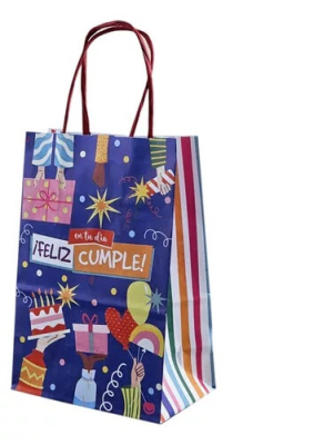 Bolsa P/Regalo Romipack Feliz Cumple 14X20