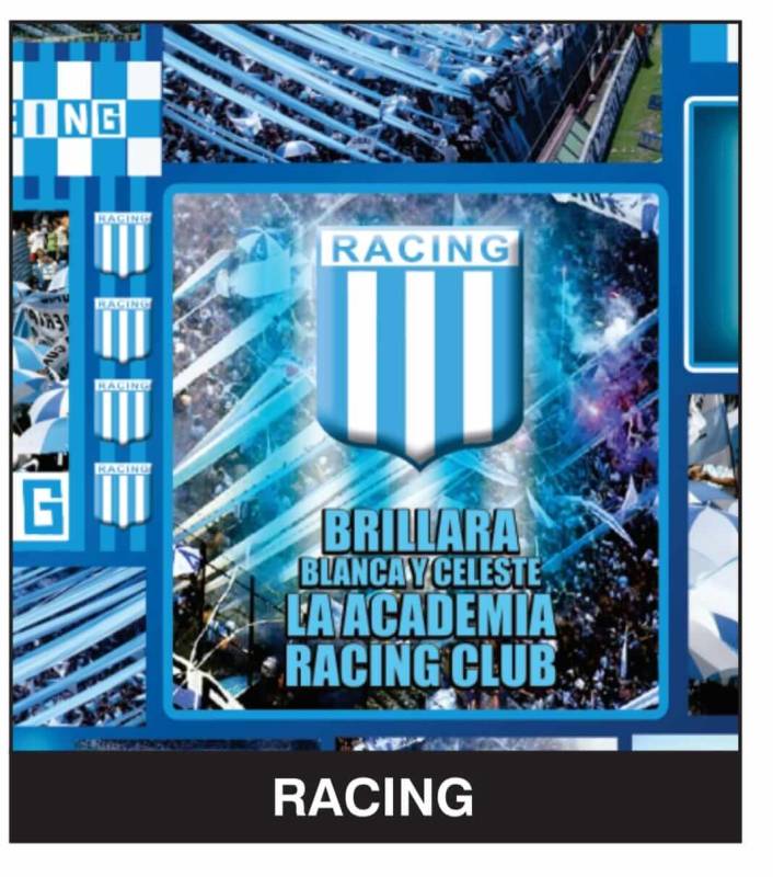 Papel Plastificado Fantasia Racing Club Paq X 10