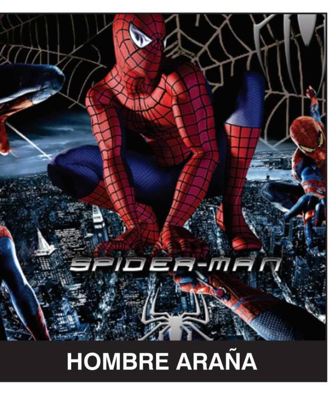 Papel Plastificado Fantasia Spiderman Paq X 10