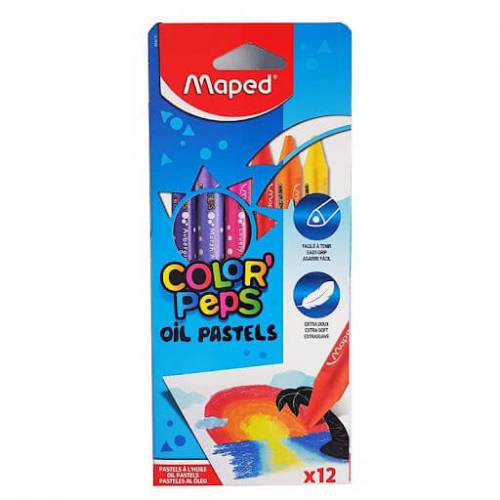 Pastel Al Oleo Maped Color Peps X 12 Unid