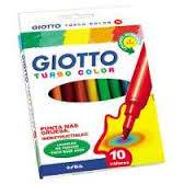 Marcadores Giotto Turbo X 10 Colores