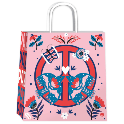 Bolsa P/Regalo Romipack Paz & Amor 22X24