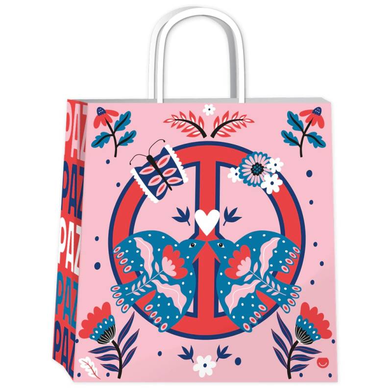 Bolsa P/Regalo Romipack Paz & Amor 22X24