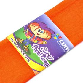 Papel Crepe Naranja Paq X 10 Unid