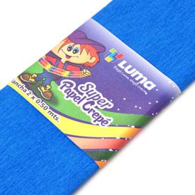 Papel Crepe Azul Paq X 10 Unid