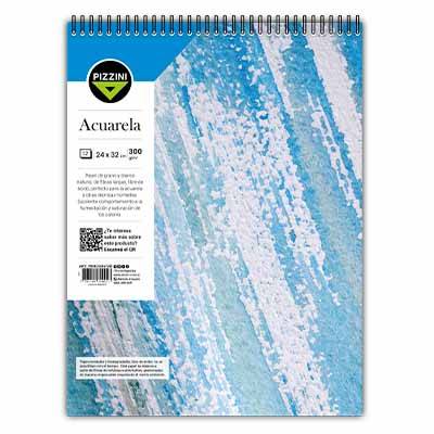 Block P/Dibujo Pizzini C/Esp Acuarela 24X32Cm 300G X 12H