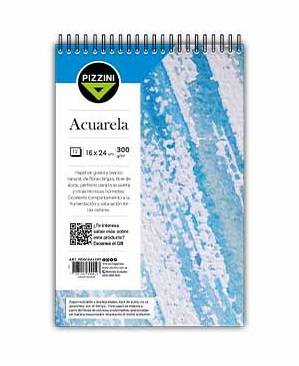 Block P/Dibujo Pizzini C/Esp Acuarela 16X24Cm 300G X 12H