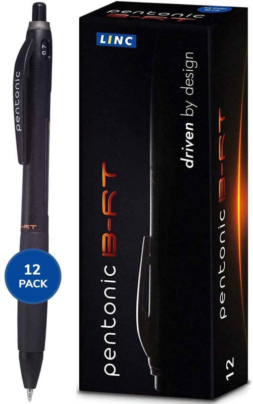 Boligrafo Pentonic Retractil Color Negro  4007-K