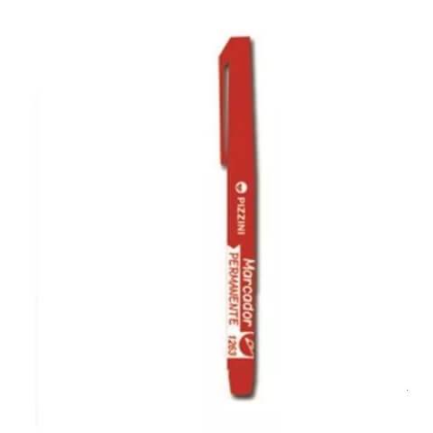 Marcador Pizzini Permanente 1263Ro 1Mm Rojo