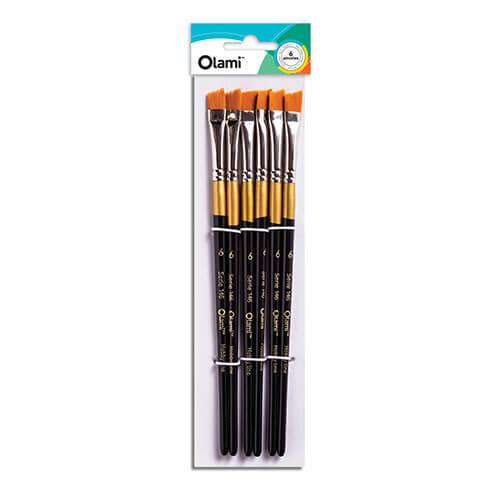 Pincel Olami Chanfle Nº 146-4 Paq X 6 Unid