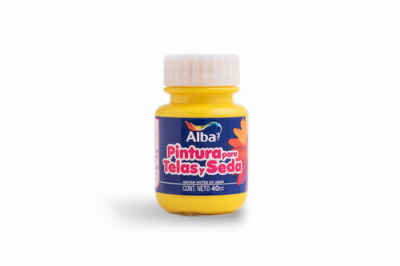 Pintura Para Telas Y Seda Alba 40 Ml - 572 Amarillo Cítrico