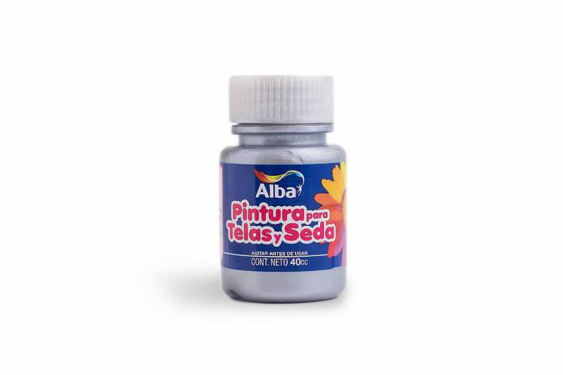 Pintura Para Telas Y Seda Alba 40 Ml - 578 Plata Nacarado