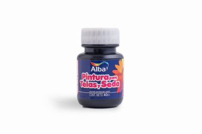 Pintura Para Telas Y Seda Alba 40 Ml - 580 Negro Azabache