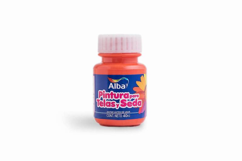 Pintura Para Telas Y Seda Alba 40 Ml - 582 Anaranjado