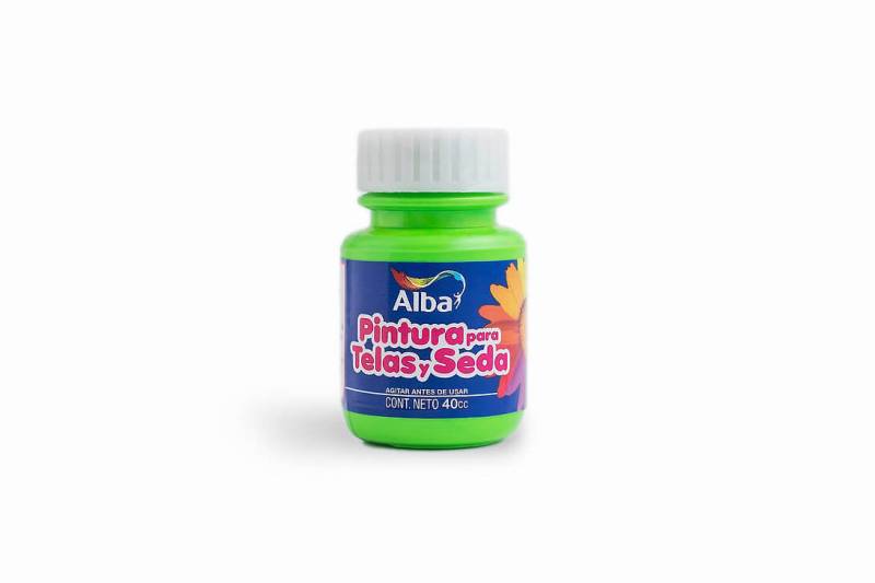 Pintura Para Telas Y Seda Alba 40 Ml - 594 Verde Flúo