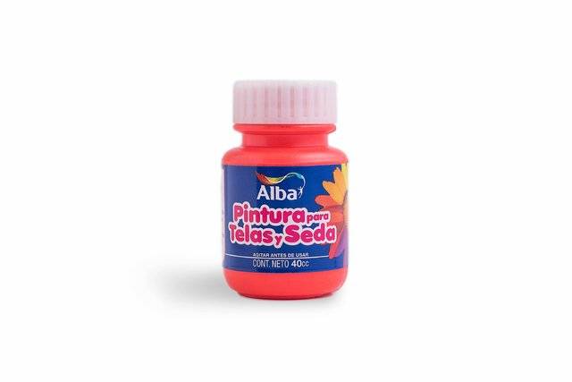 Pintura Para Telas Y Seda Alba 40 Ml - 595 Rojo Flúo