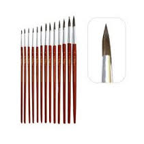 Pincel Van Orley Chato Nº 7  Paq X 12 Unid
