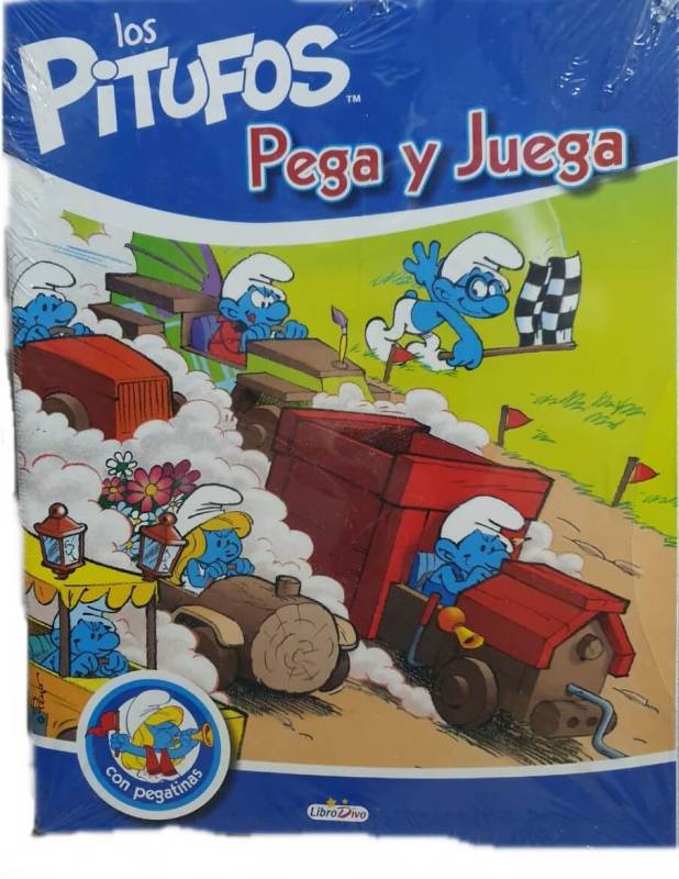 Libro Los Pitufos Con Pegatinas Saldaña