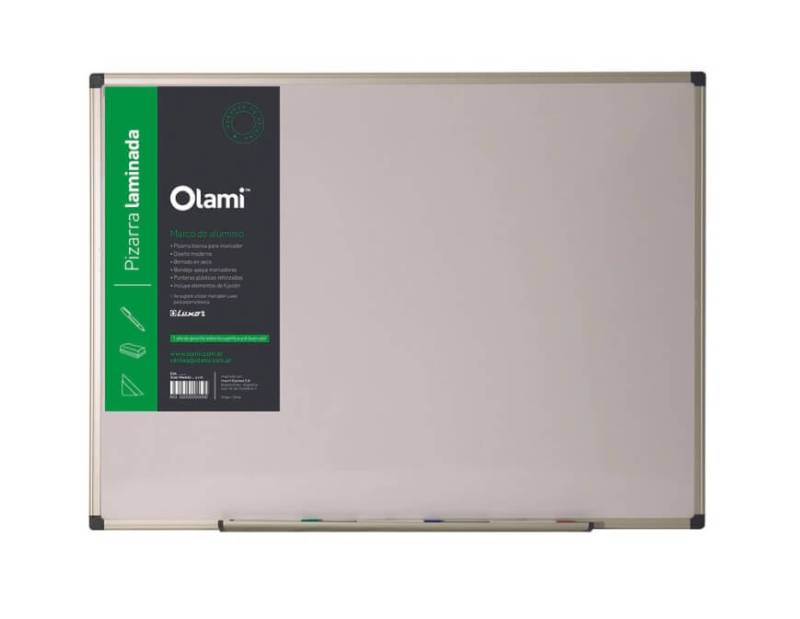 Pizarra Blanca Laminada Marco Aluminio 60X90Cm