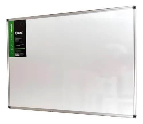 Pizarra Blanca Laminada Marco Aluminio 90X150Cm