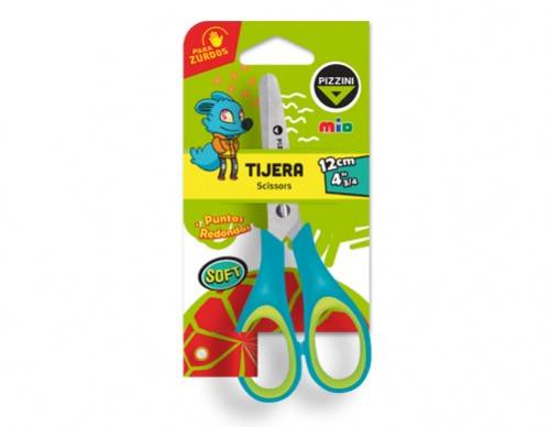Tijera Pizzini Escolar Soft 12 Cm P/Zurdos Ps51Cz