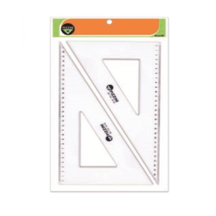 Escuadra Escolar Pizzini 30 Cm X 60º Paq X 10 Unid