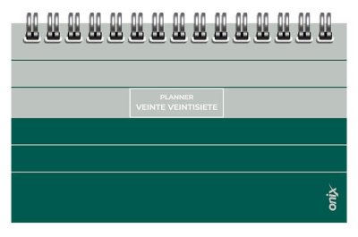 Agenda Onix 2027 C/Esp Pocket Planner 1 Verde/Gris Semanal Ag27D003