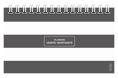Agenda Onix 2027 C/Esp Pocket Planner 5 Gris/Blanco Semanal Ag27D003