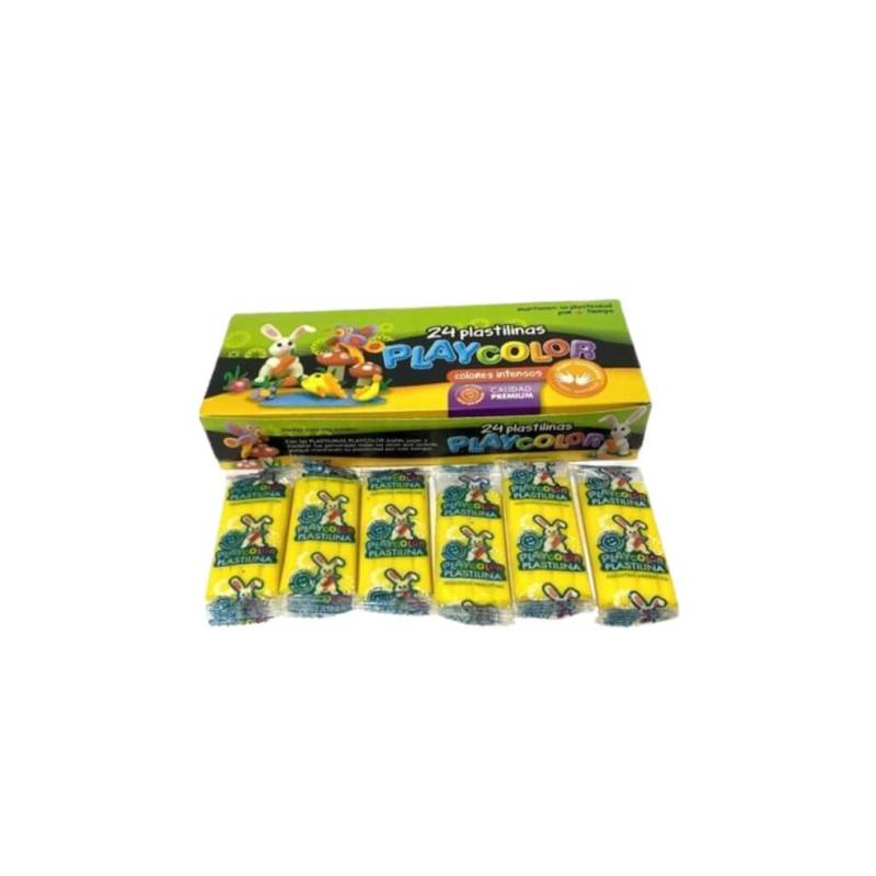Plastilina Playcolor X 24 Amarillo