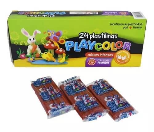 Plastilina Playcolor X 24 Marron