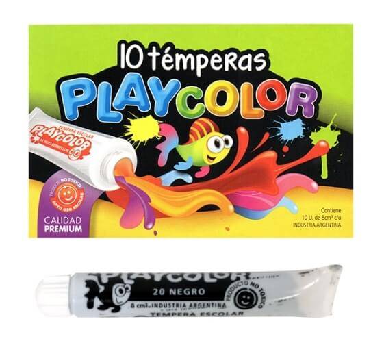 Plastilina Playcolor X 24 Negro