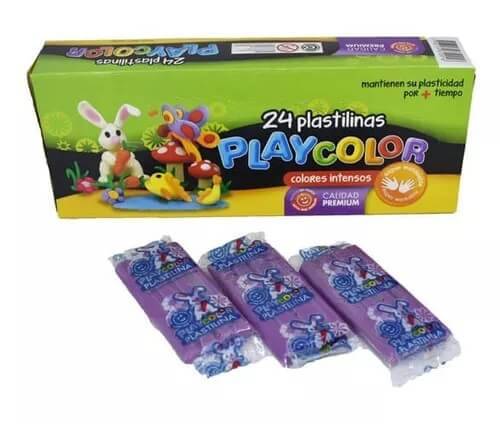 Plastilina Playcolor X 24 Violeta