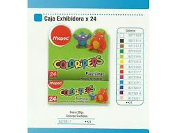Plastilinas Maped Color Peps X 24 Unid Surt