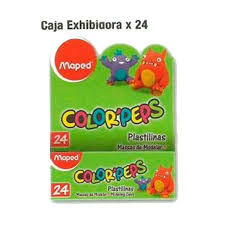 Plastilinas Maped Color Peps X 24 Unid Naranja