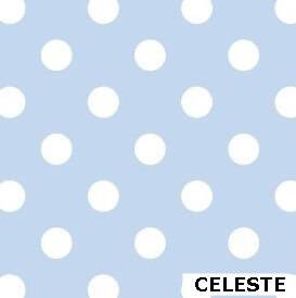Papel Lunares Blanco Fondo Celeste Pastel