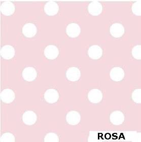 Papel Lunares Blanco Fondo Rosa Pastel