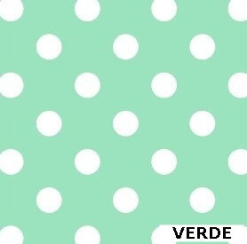 Papel Lunares Blanco Fondo Verde Pastel