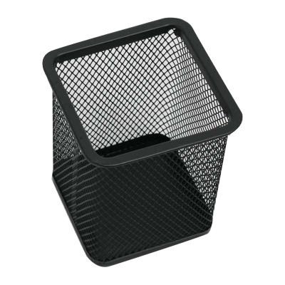 Portalapices Values Metal Calado Cuadrado Negro