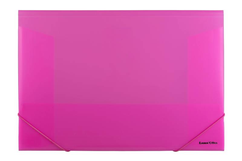 Carpeta 3 Solapas C/Elast 35X50 Plast  Lama Translu Fucsia