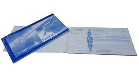 Recibo En Pesos Progreso X 40 Hjs P101