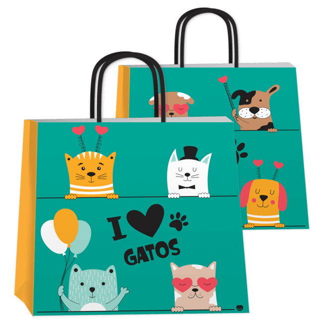 Bolsa P/Regalo Romipack Puppies 30X32