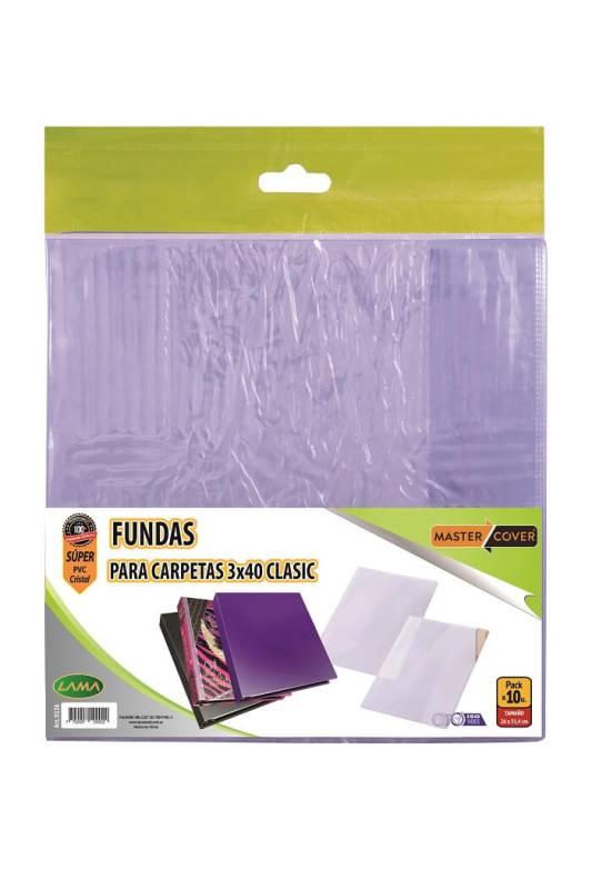 Funda Pvc 5126 P/Carpeta 3X40Mm X 10 Unid