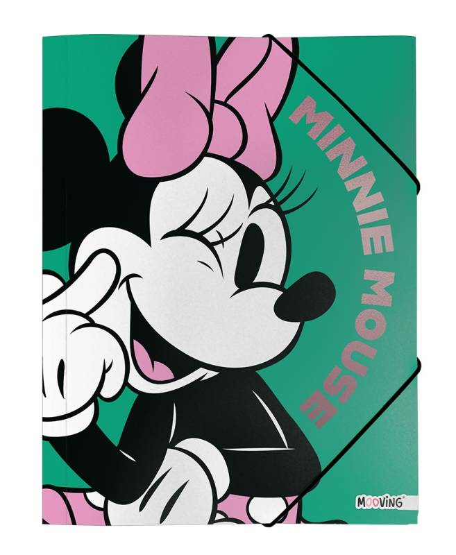 Carpeta 3 Solapas C/Elástico Oficio Mooving Minnie Mouse 5131