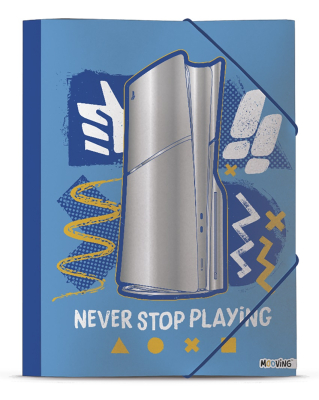 Carpeta 3 Solapas C/Elástico Oficio Mooving Playstation 5219