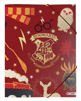 Carpeta 3 Solapas C/Elástico Oficio Mooving Harry Potter 5222