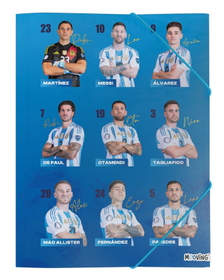 Carpeta 3 Solapas C/Elástico Oficio Mooving Afa Selección 5229